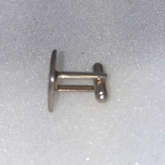 Replacement Lost J Monogram Initial Letter SINGLE Vintage Cuff Link Black Silver - Picture 3 of 6